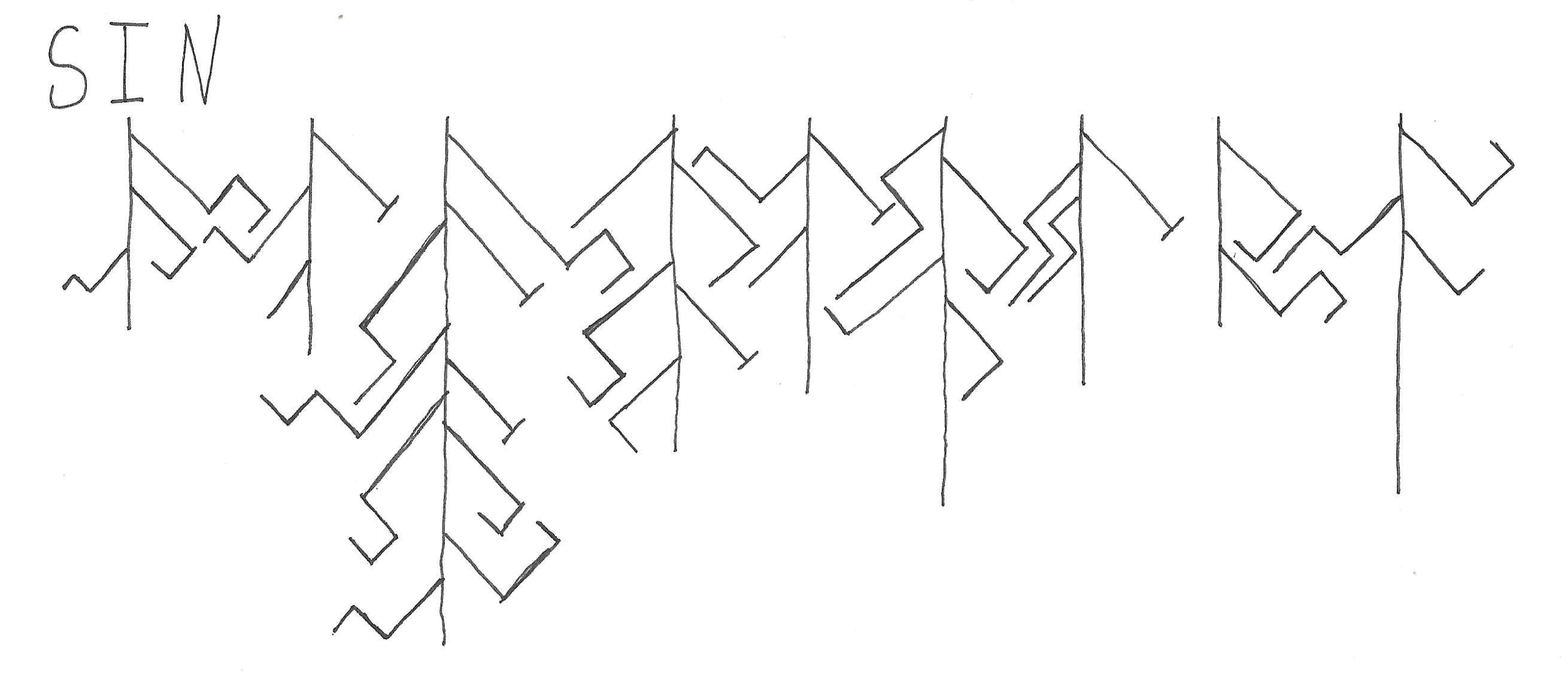 Image containing a coded message